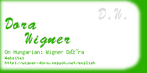 dora wigner business card